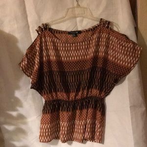 Forever 21,  blouse, Beautiful browns, Like new